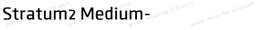 Stratum2 Medium字体转换